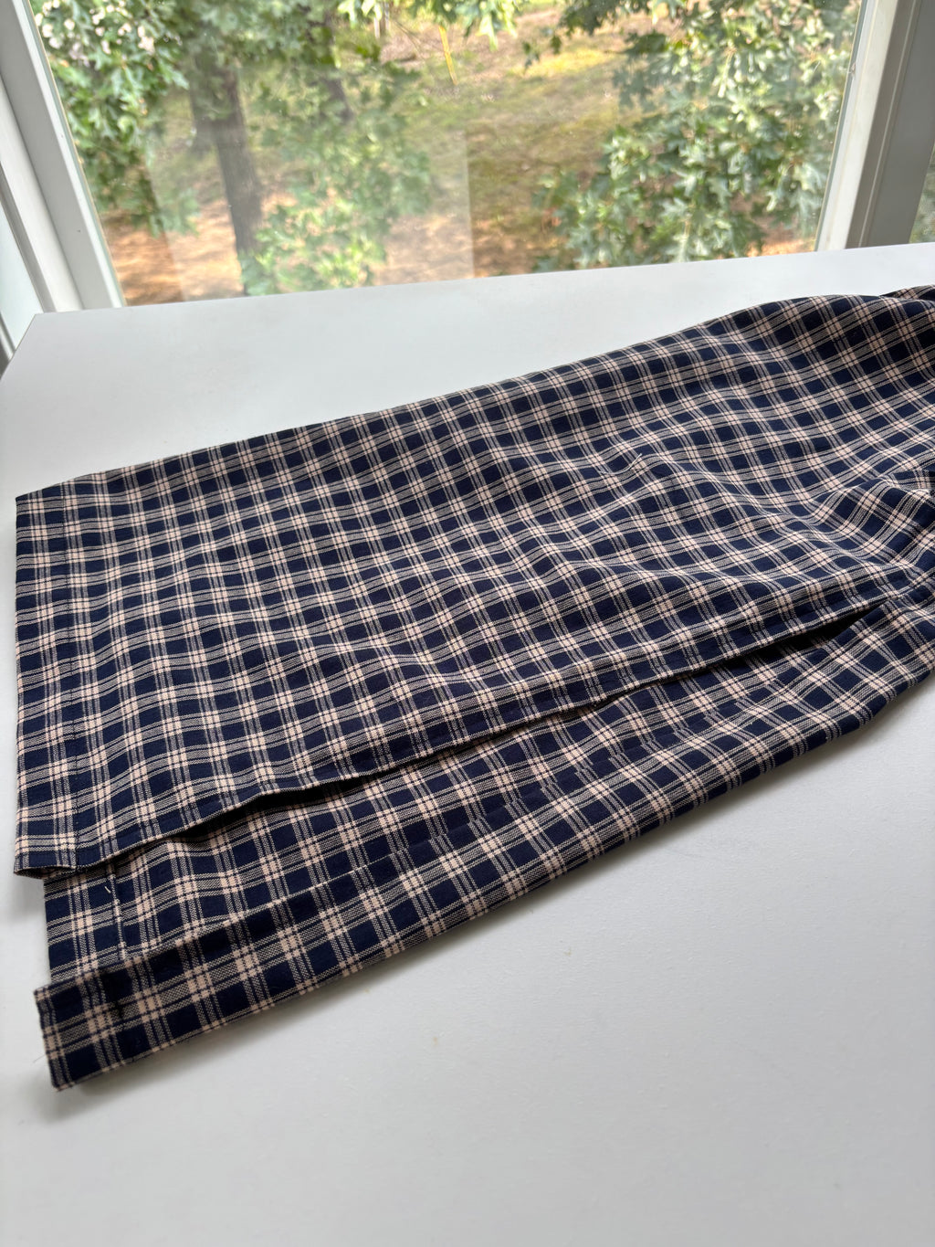 Wide Leg Plaid Pants