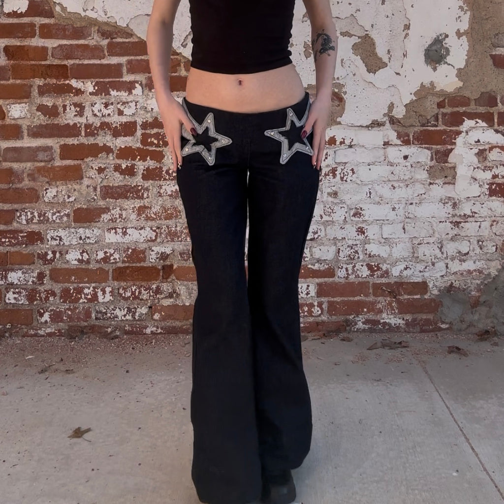Star Denim Low-Rise Pants