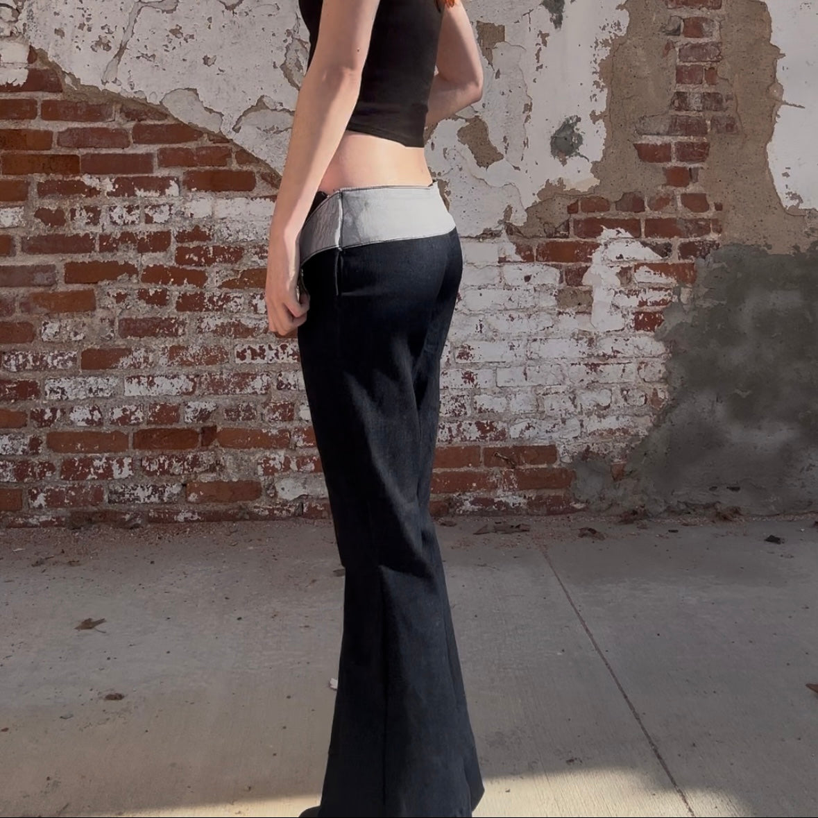 Star Denim Low-Rise Pants