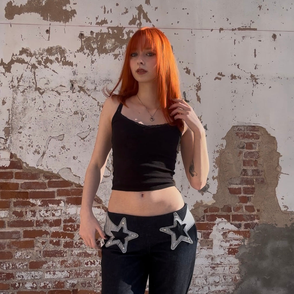 Star Denim Low-Rise Pants