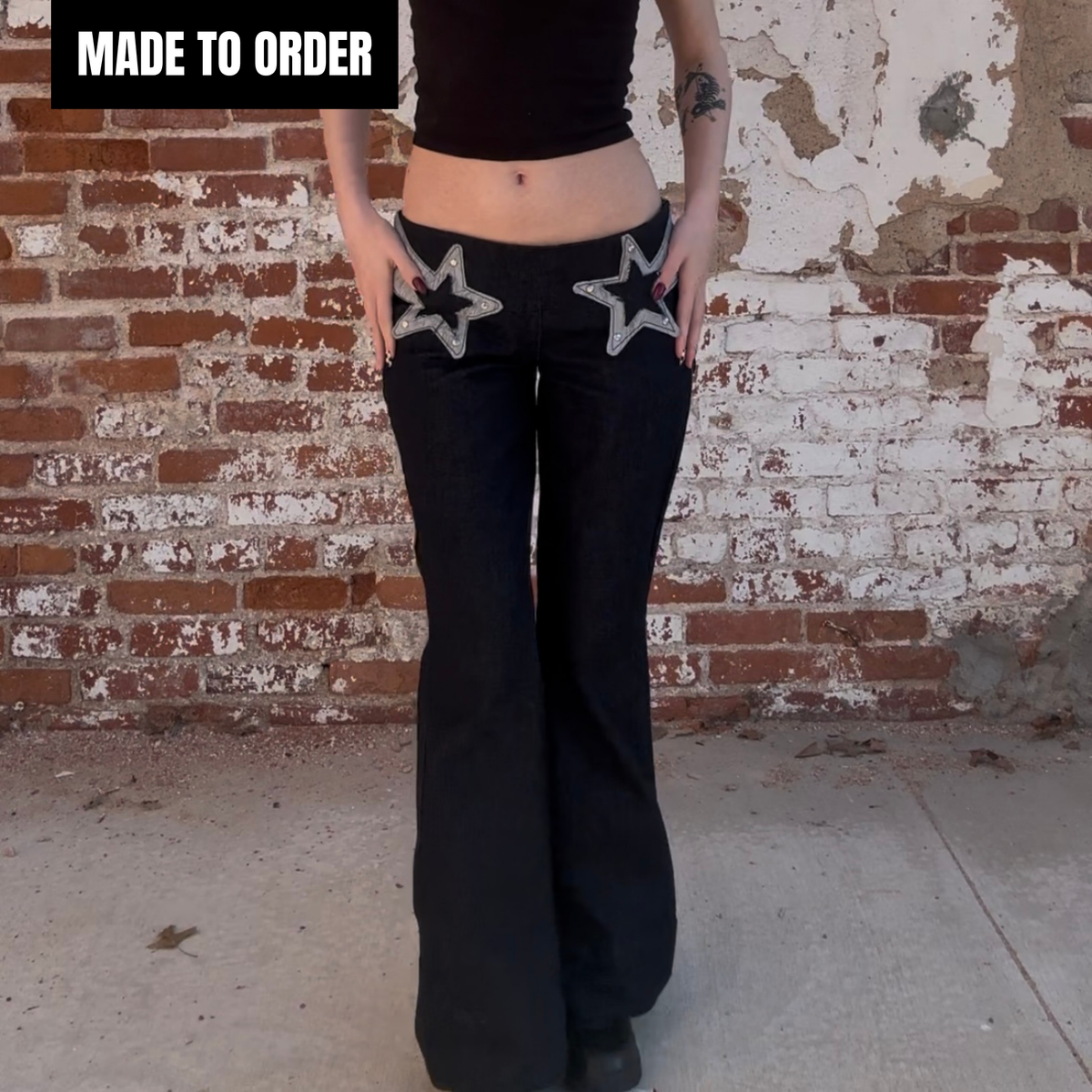 The Nightstar - Low-Rise Denim Pants